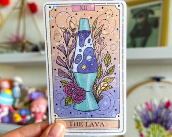 The Lava Sticker - Tarot Card Holographic Sticker - Oracle Sticker - Cute Die Cut Stickers