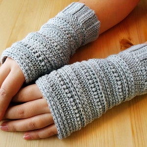 Crochet Pattern - Fingerless Gloves - PDF Pattern