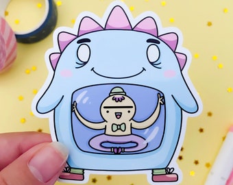 Monster Sticker - Cute Monster Sticker - Die Cut Sticker - Laptop Decal - Sticker for Planners