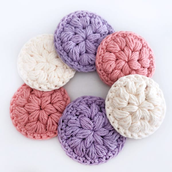 Reusable Face Scrubbies - PDF Pattern - Cotton Pads - Accessories Yarn - Download