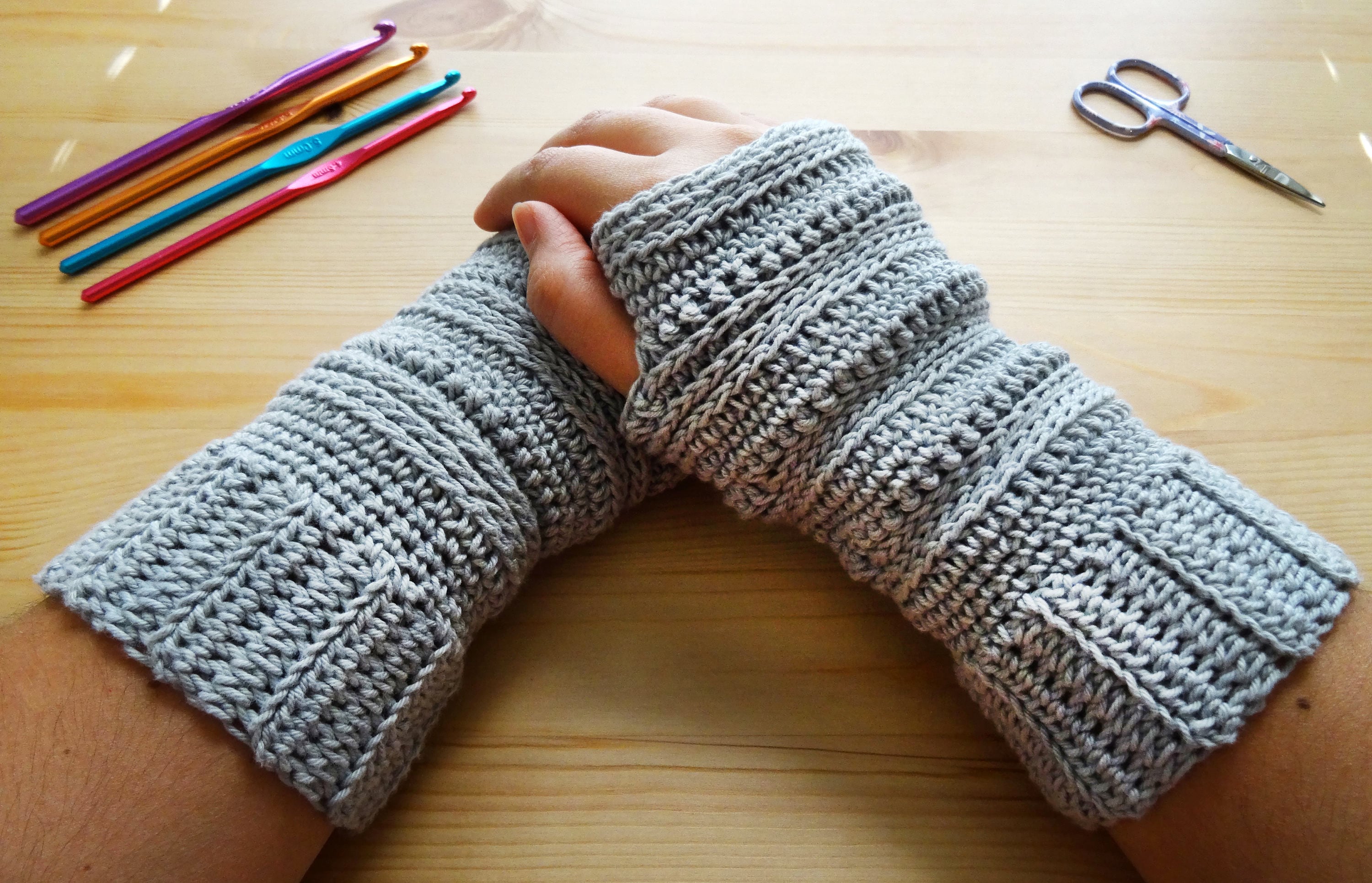 Crochet Pattern - Fingerless Gloves - PDF Pattern - Etsy