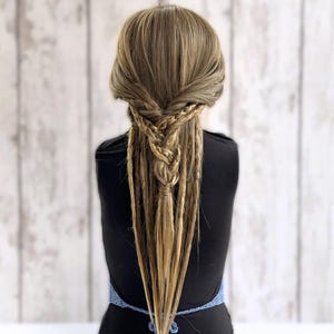 Braune Dread Perücke Locken, Boho Lange Dreadlocks Perücke, Rasta Perücke Faux Lox, Sister Lox Perücke Schmetterling, Goddess Lox Perücke Micro, Twist Perücke.