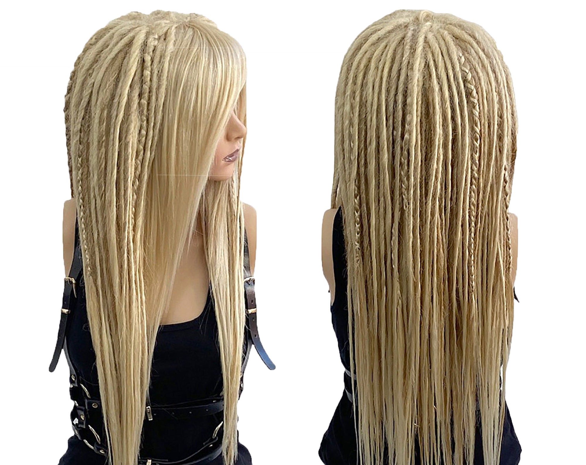 Mixed Blonde Full Synthetic Dread Wig 18 20 Inches - Etsy Israel