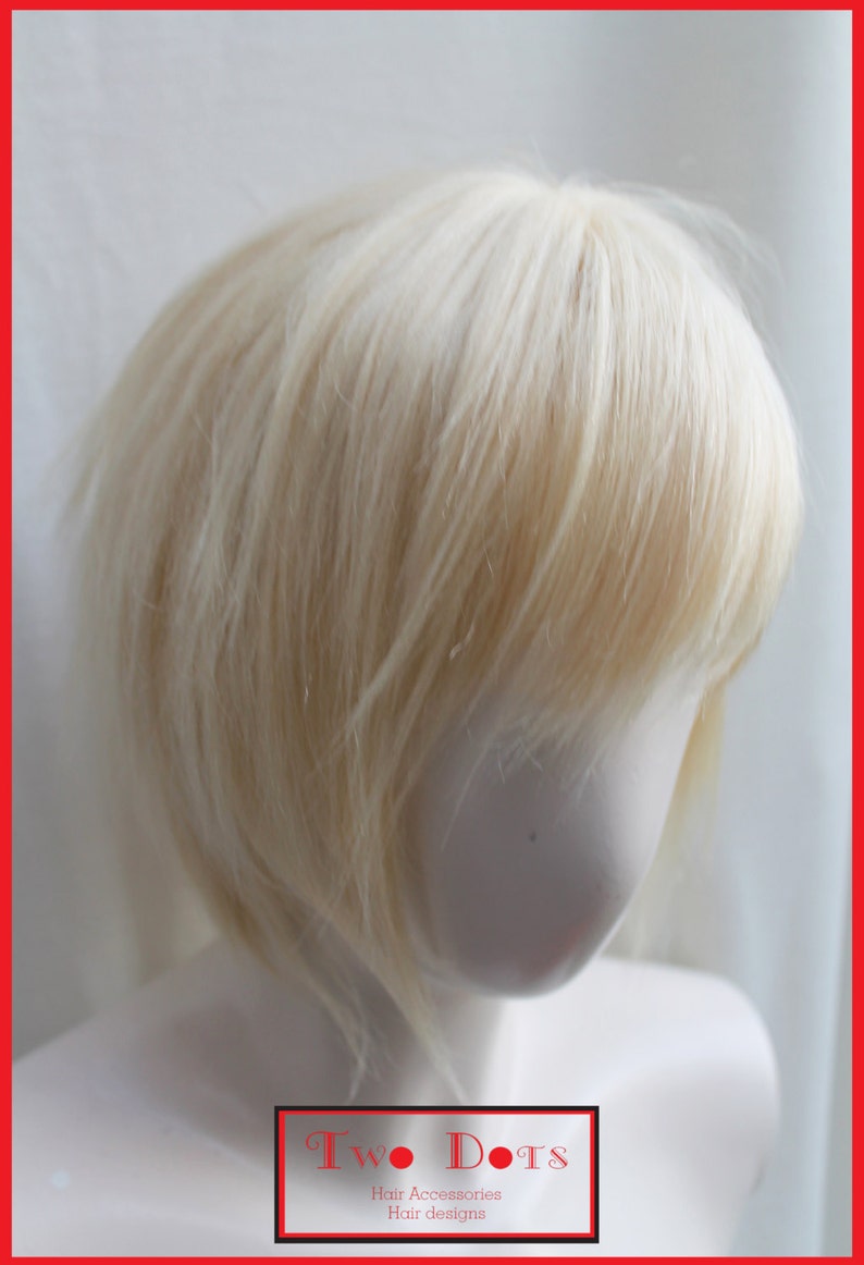EMO Style Blonde Human Hair Wig. Unisex One Size. | Etsy