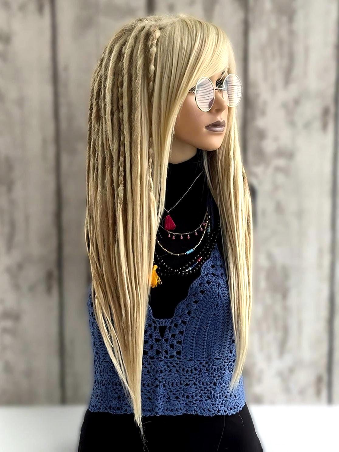 Blond Dread Wig Locs, Boho Braid Wig Glueless, Dreadlock Wig Rasta ...