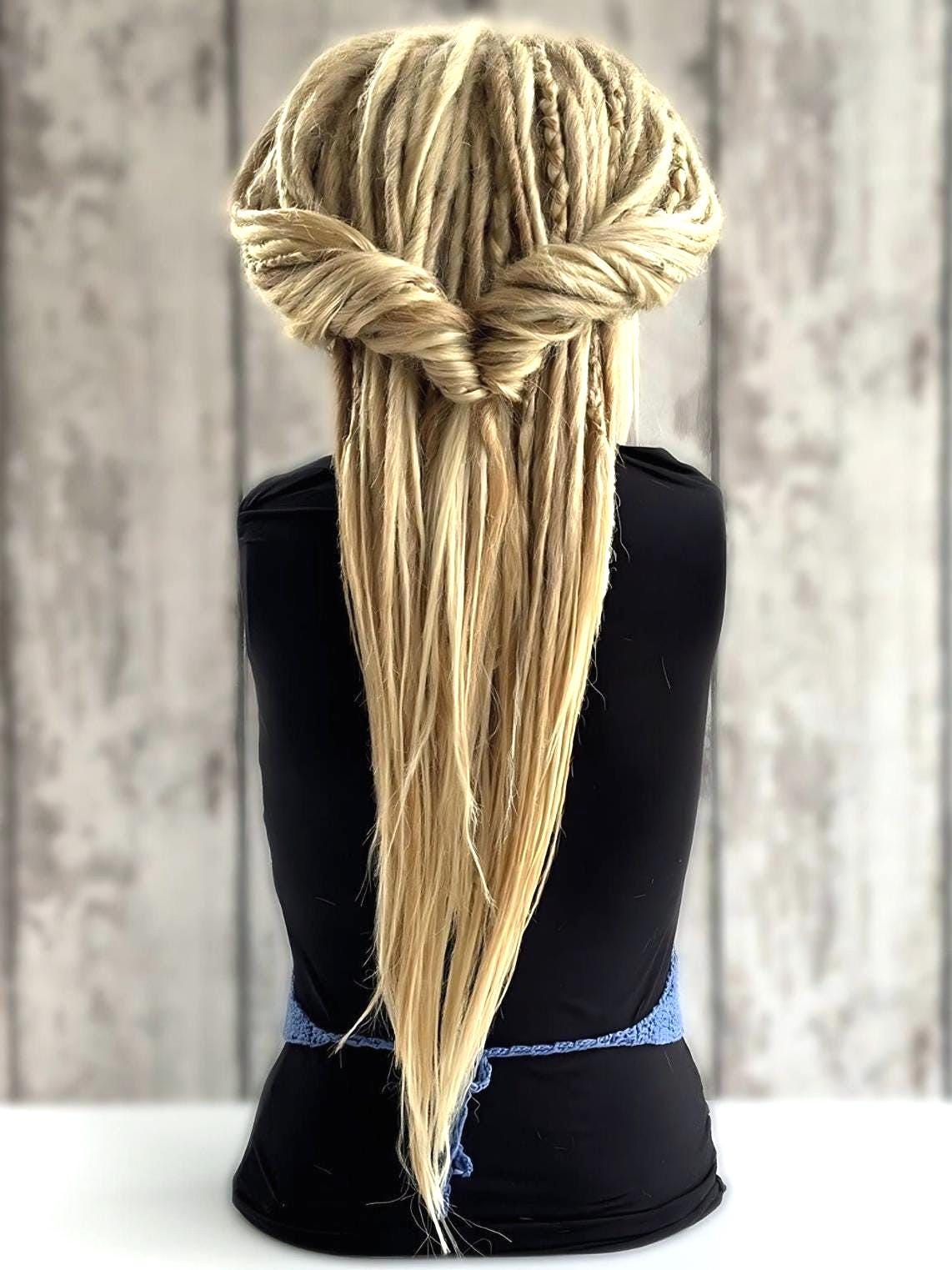 Blond Dread Wig Locs, Boho Braid Wig Glueless, Dreadlock Wig 