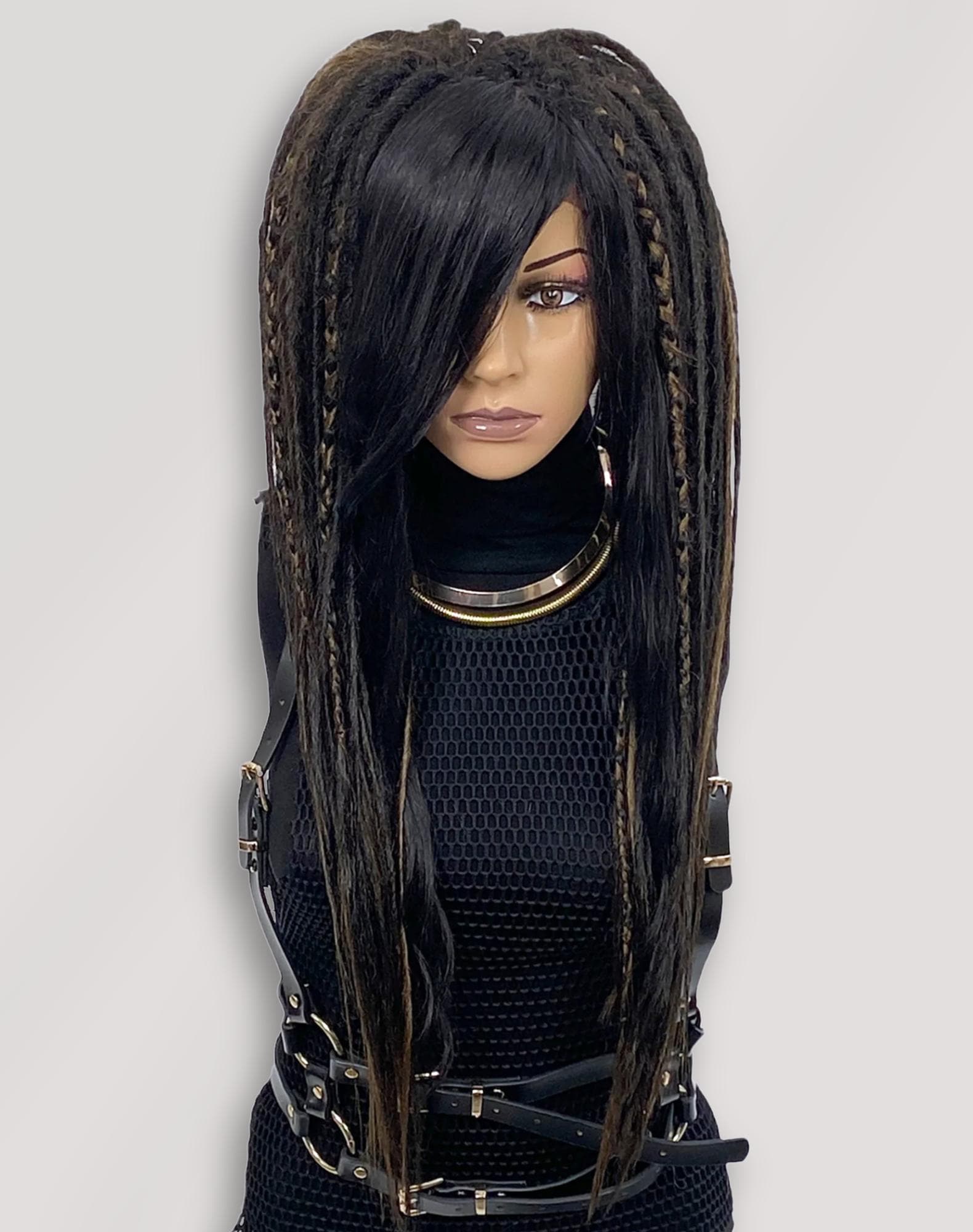 ドレッド　ウィッグ　ラスタカラー ドレッド帽子 ラスタウィッグ ドレッド風ニット帽 2カラー