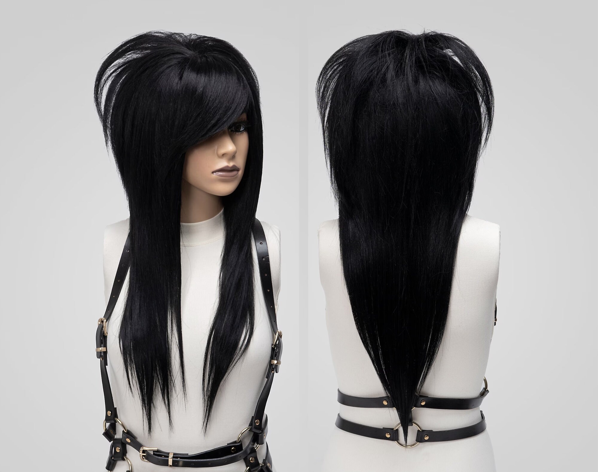 Anime Death Note L Cos Wig L.Lawliet Heat Resistant Black Fluffy Layered  Hair Pelucas Cosplay Costume Hair Wig + Wig Cap