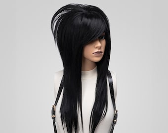 Gothic Bat Nest Wig Emo Scene Wig Mixed With Human Hair  display picture 3
