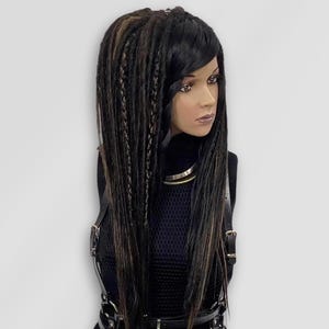 Brown Dread Wig Boho, Brunette Dread Wig Rasta, Men Dreadlock Wig Woman, Micro Locs Wig Soft, Sister Locs Wig Butterfly.