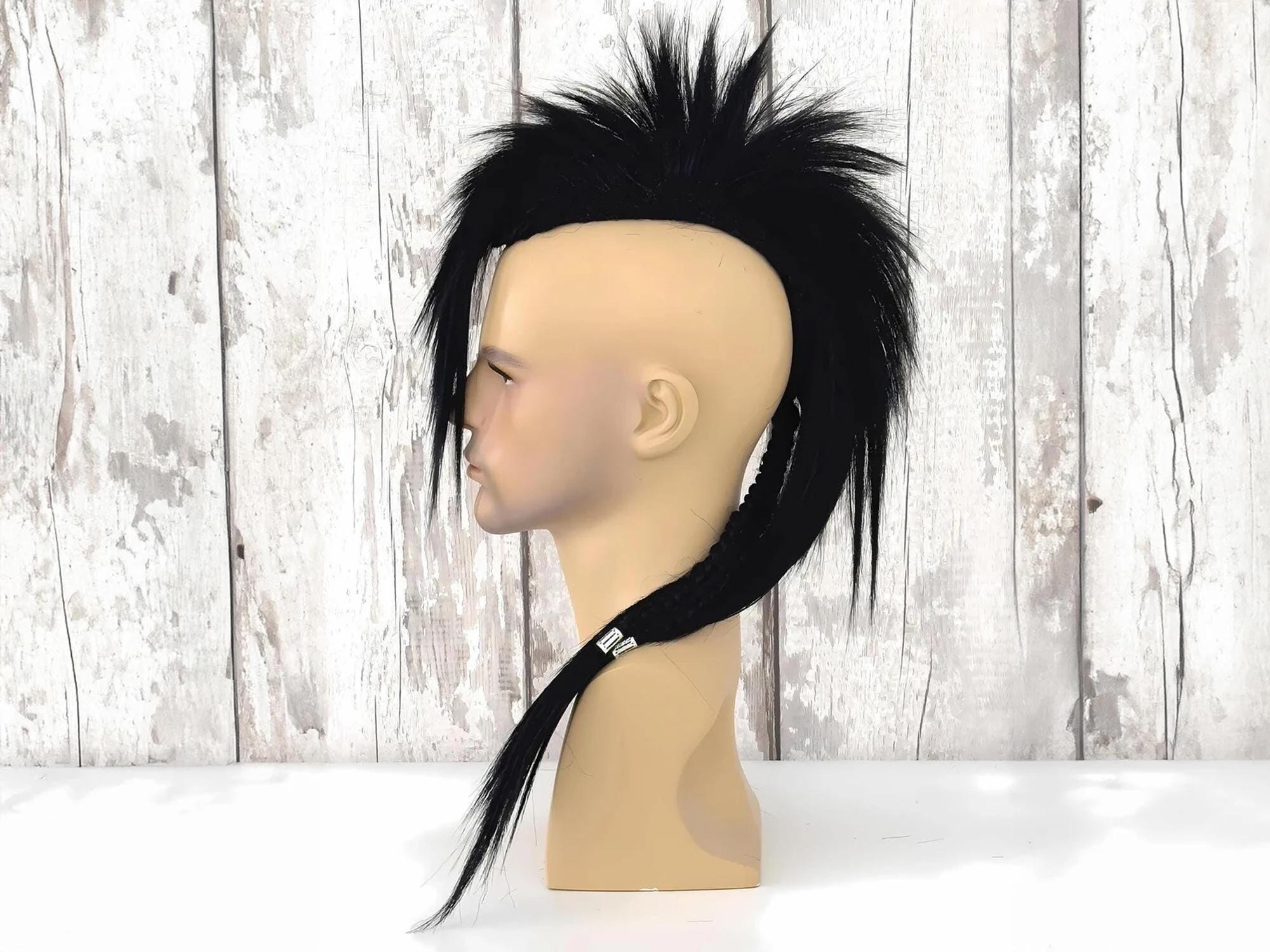 Pink & Black Mohican Ladies Wig Punk Mowhawk Pink & Black Mohican Ladies Wig Punk Mowhawk