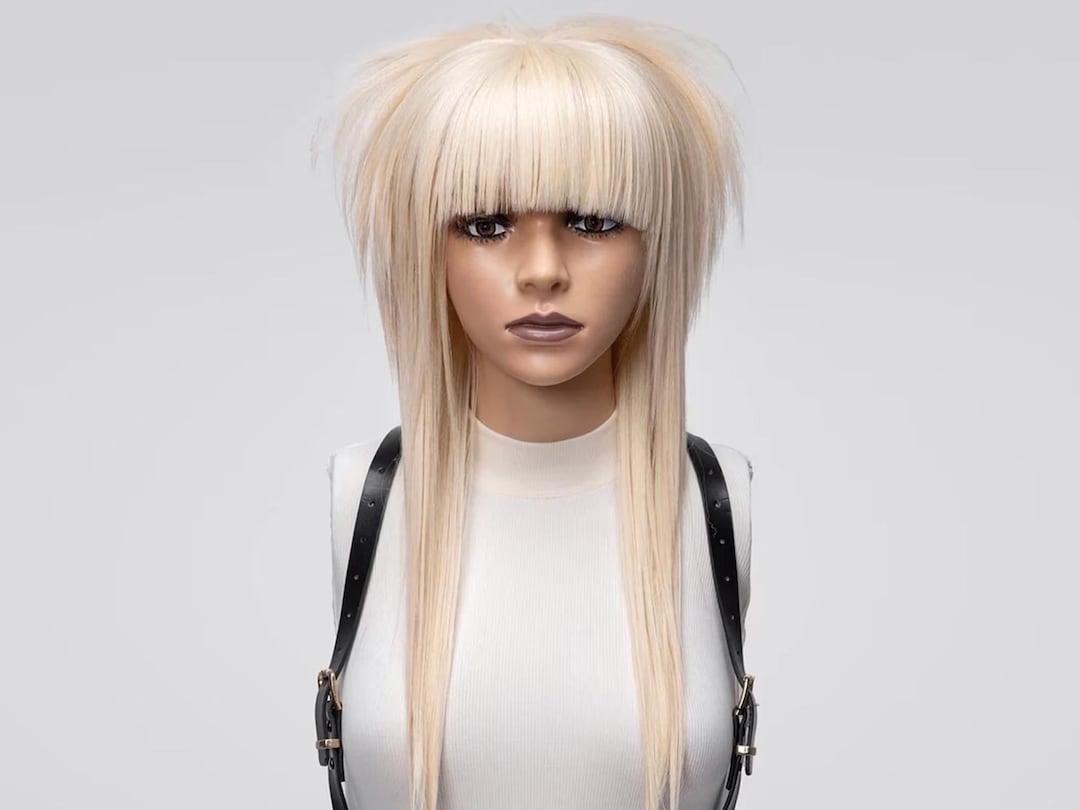 Blonde Cosplay-Perücke Für Damen – Mit Seitenteil & Freiem Pony, Ideal Für Halloween & Partys