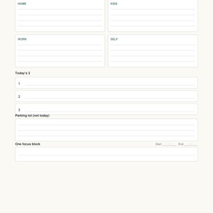 ADHD-weekplanner voor werkende ouders | Energie + Mentale belasting + De 3 belangrijkste dingen van vandaag | Printbare GoodNotes PDF | Plain Systems Co