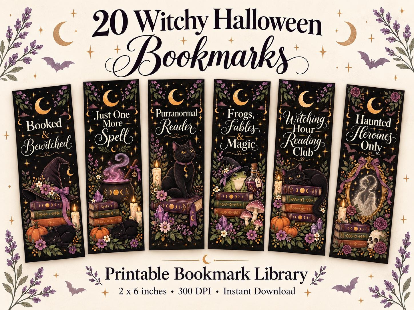 Witch Halloween Bookmark Bundle product preview