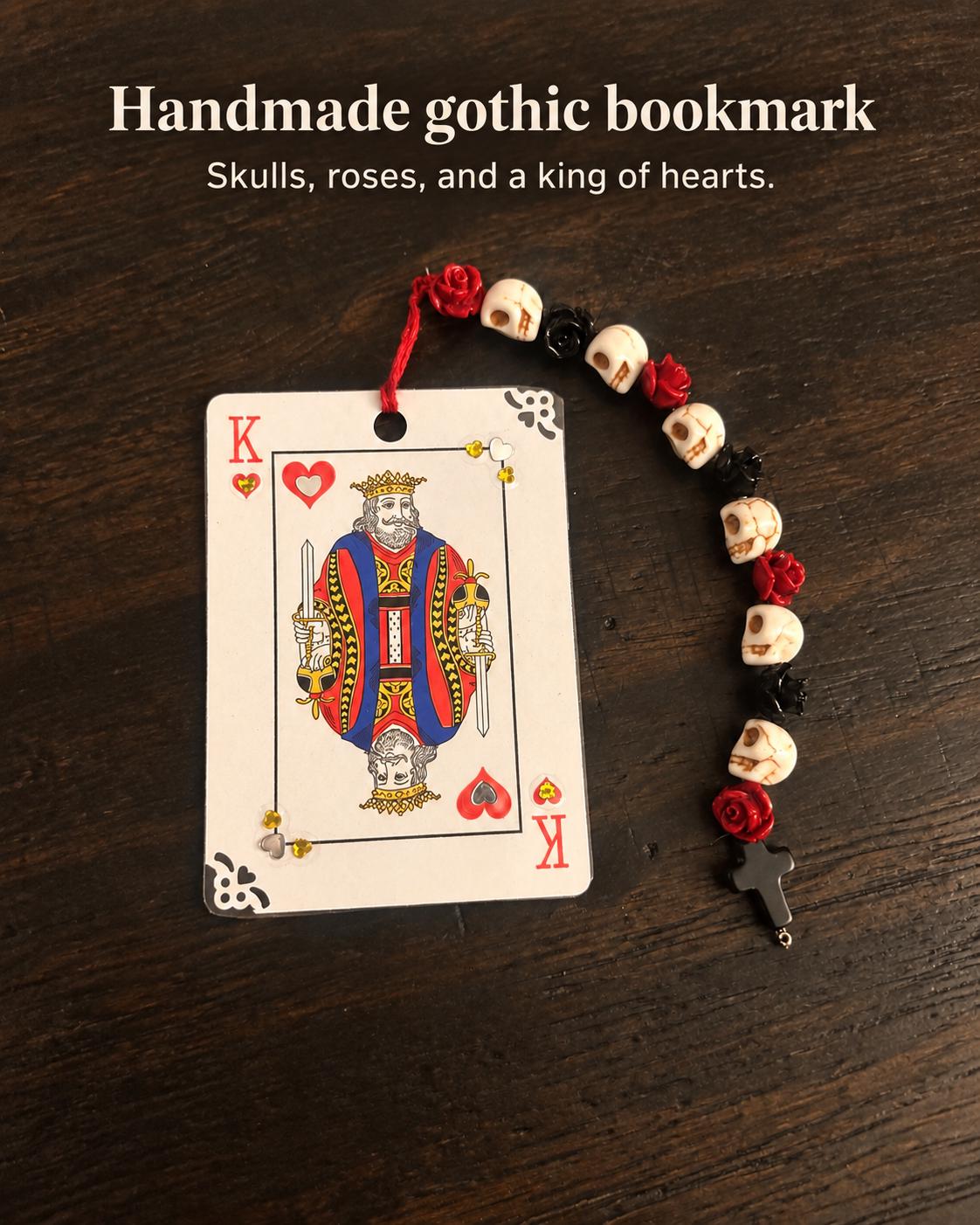 Skull & Rose Playing Card Bookmark product preview