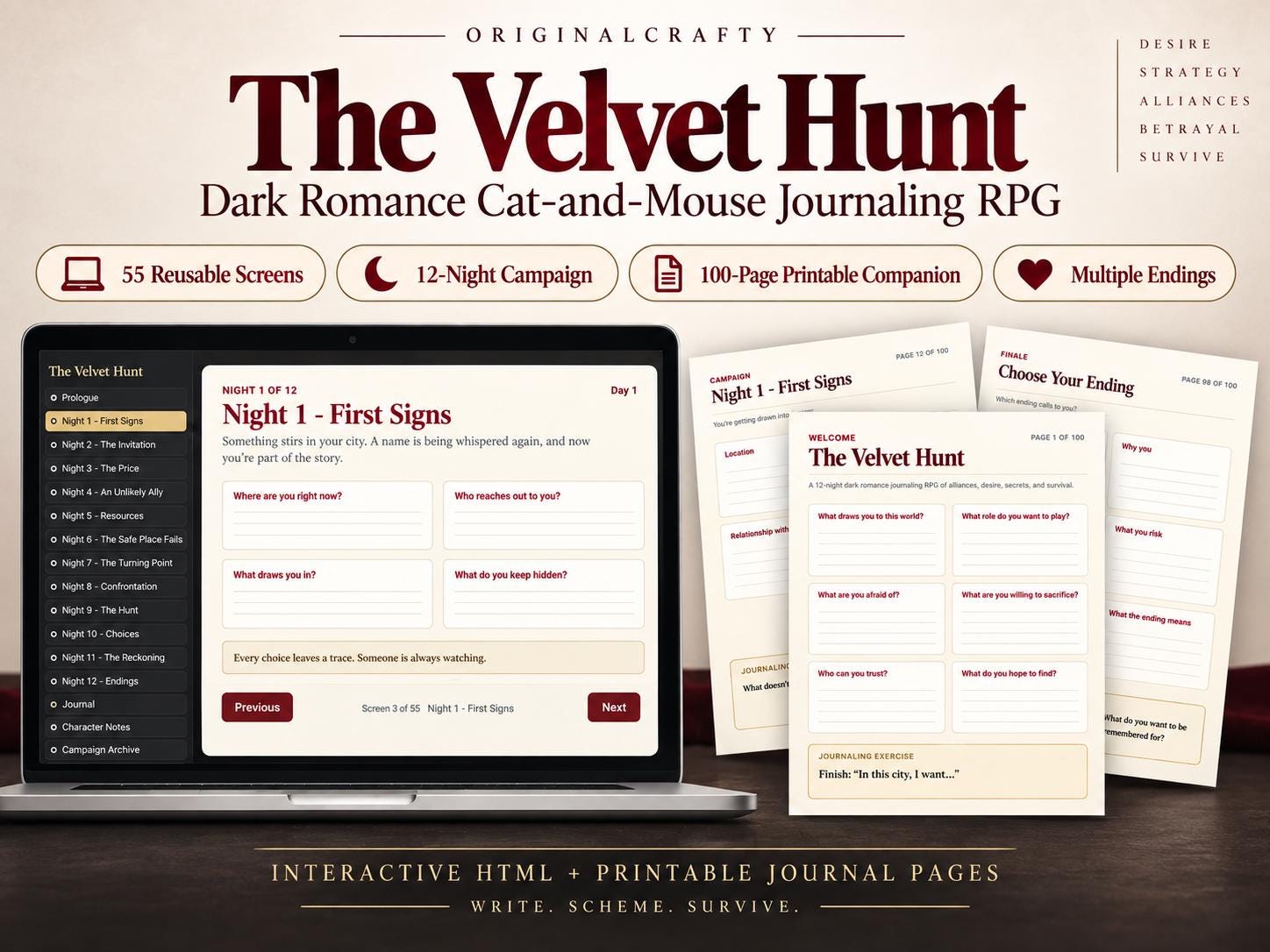 The Velvet Hunt product preview