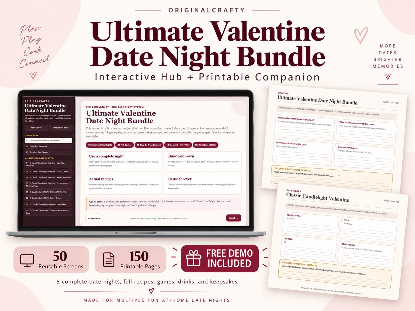 Ultimate Valentine Date Night Bundle product preview
