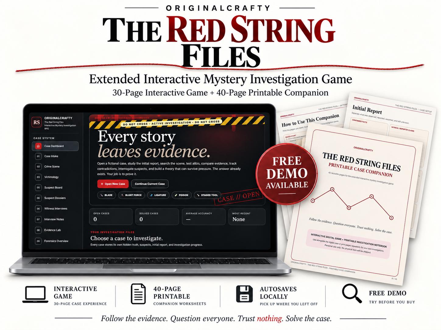 The Red String Files product preview