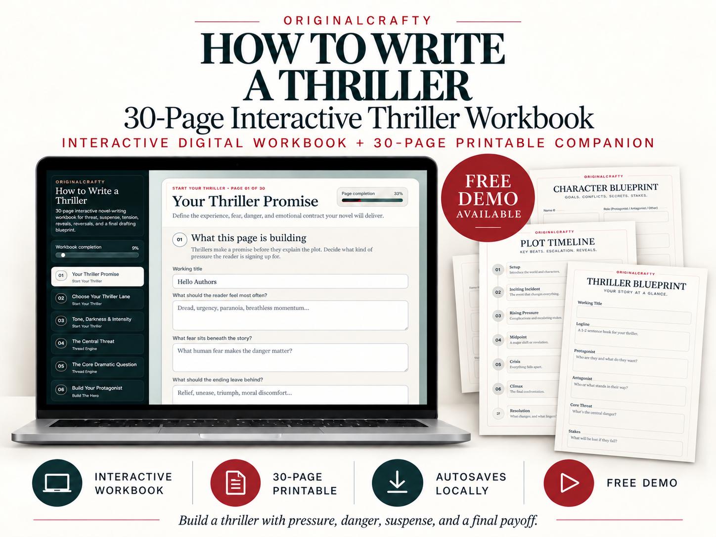 How to Write a Thriller product preview