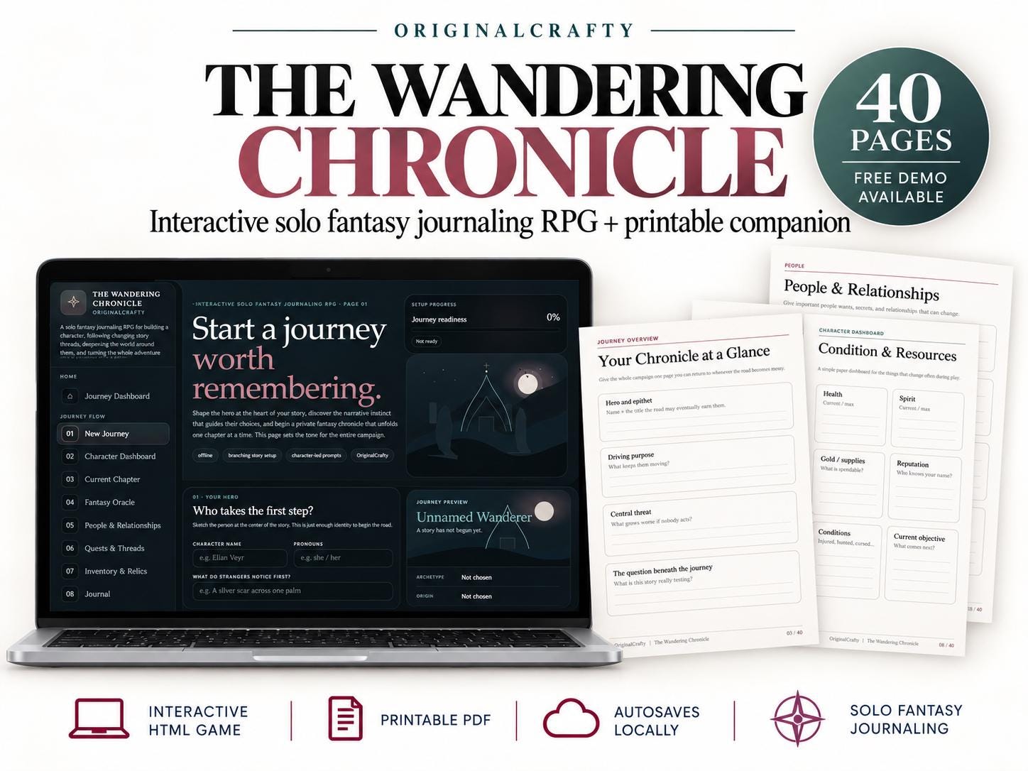 The Wandering Chronicle product preview