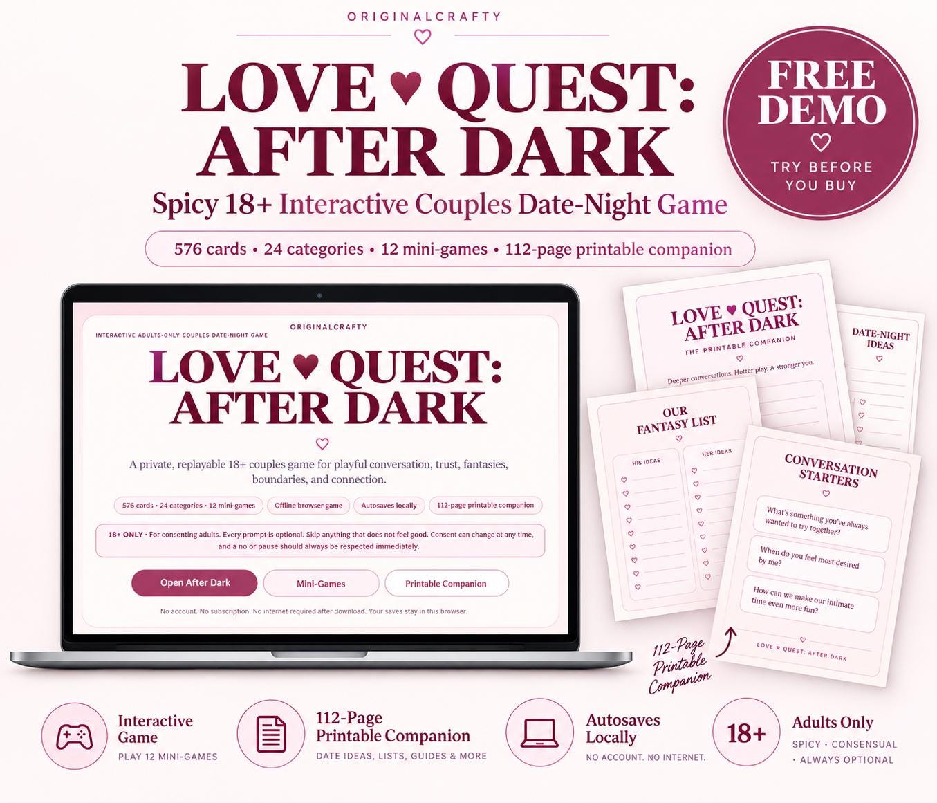 Love Quest After Dark product preview