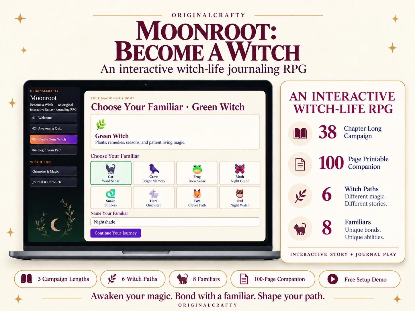 Moonroot: Become a Witch product preview