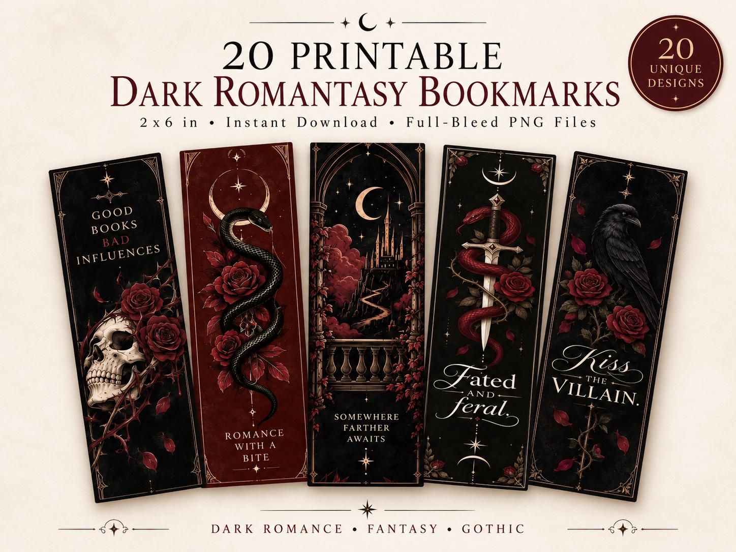 Dark Romantasy Bookmark Bundle product preview