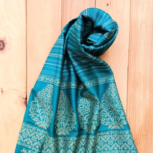 Sea Green Cashmere wrap- Cashmere stole- Cashmere Shawl- Blue-green Cashmere- Cashmere Scarf- Winter  Winter Scarf- Cashmere shawls