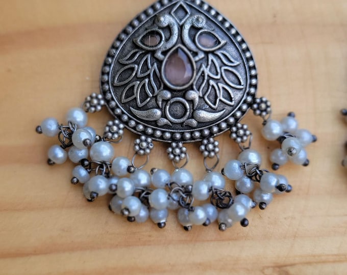 Jhumka earrings-Tribal Bohemian jewelry- Indian jewels -Valentine sale bellydance earring