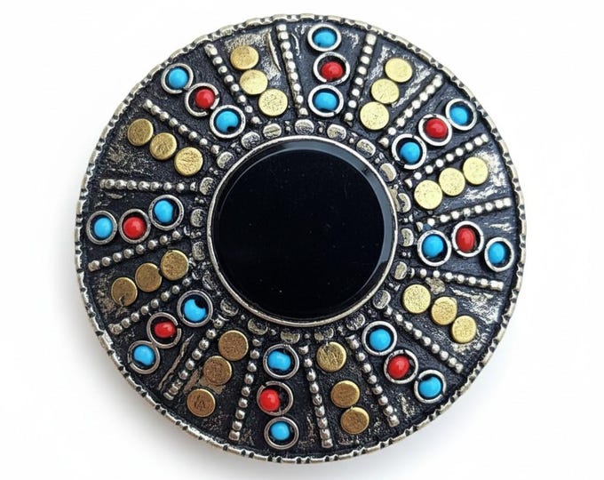 Afghan Aqeeq Stone Ring: Adjustable Tribal Silver Jewelry