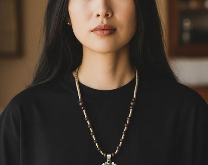 Vintage Afghan Coin Silver Necklace: Kuchi Tribal Headpiece- Bellydance jewelry