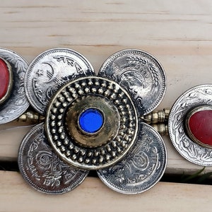 Afghan Tribal handmade bellydance necklace.Tribal bohemian Jewelry- Belly dance jewelry- Afghan jewelry- Afghan kuchi jewelry- Coin necklace
