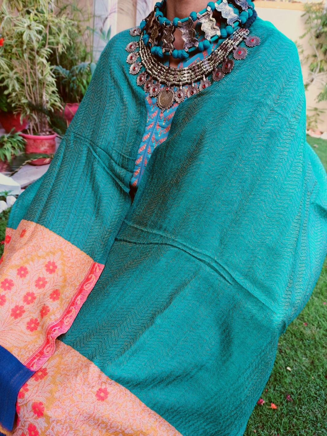 Multi Colores Pure Cashmere Scarf- Cashmere Stole- Cashmere