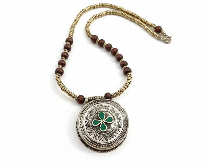 Stone Necklace: Afghan Ethnic Jewelry -  layered necklace