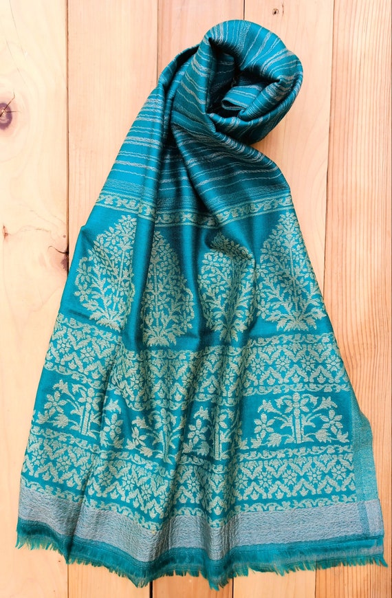 Sea Green Cashmere wrap- Cashmere stole- Cashmere 