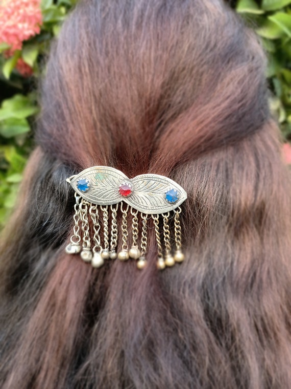 Hair pins- Silver antique hair pins- vintage hair… - image 2
