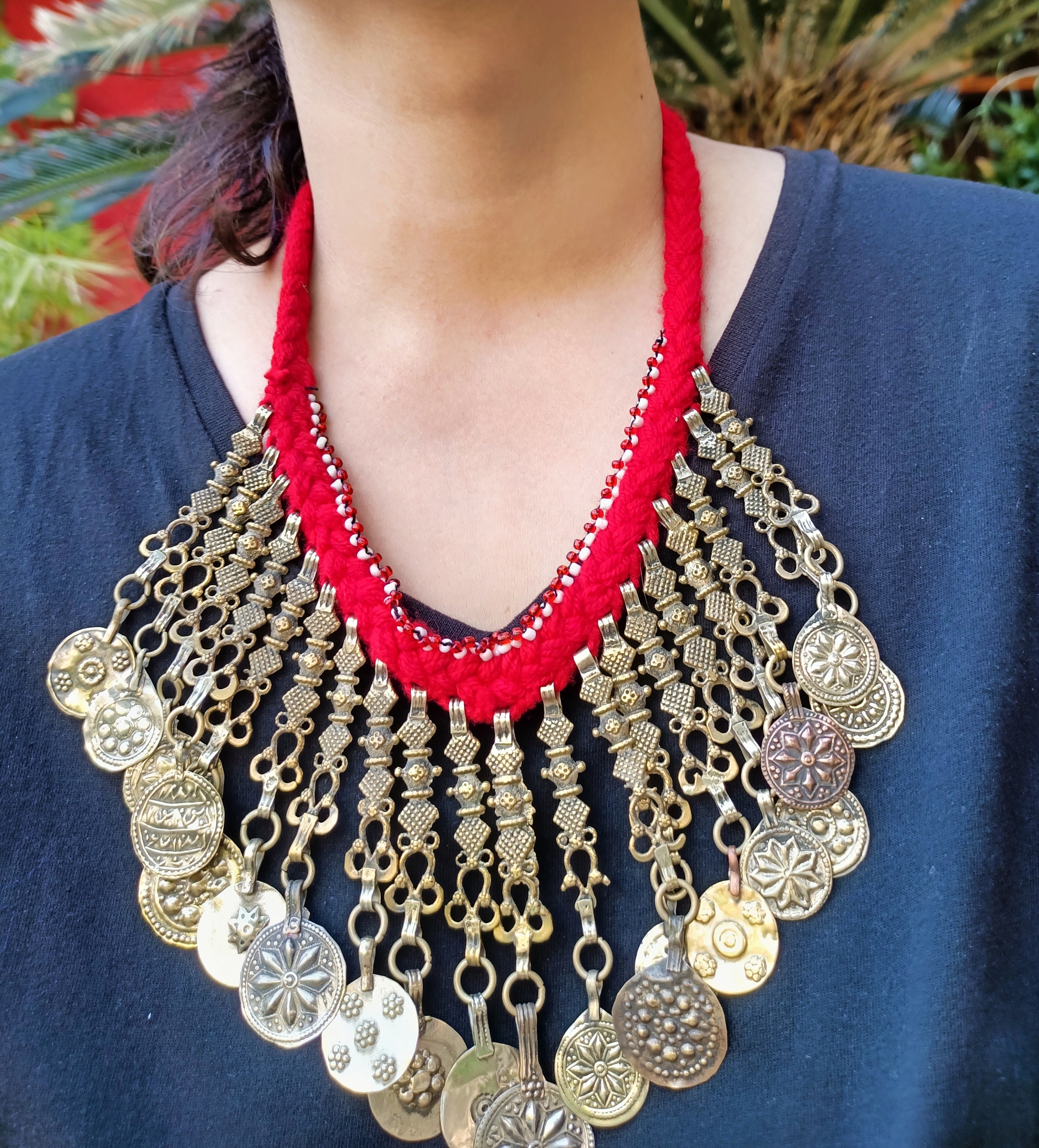 Kuchi Nomadic Vintage Coin Necklace 
