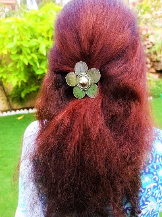 Large flower Hair pin- Hair jewelry- Hair clips--… - image 1