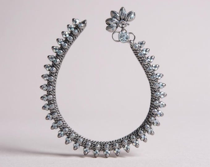 Silver anklet- ankle bracelet- Foot jewelry