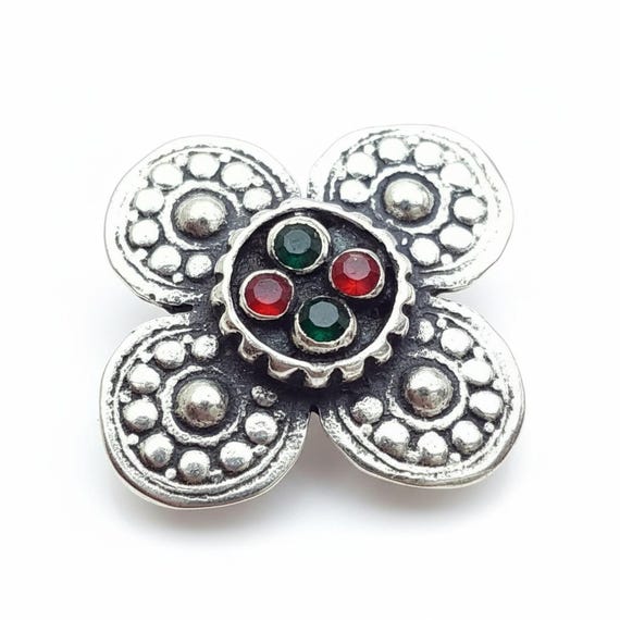 Silver Statement Ring: Kuchi Jewelry size 8 - image 5