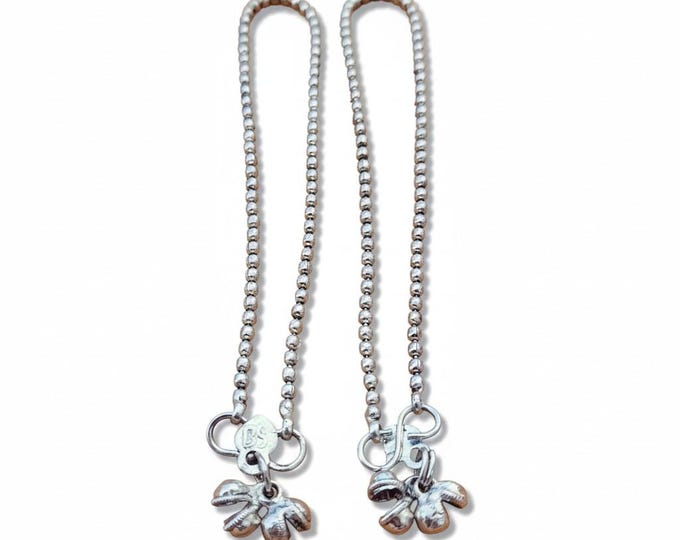 Silver anklet- ankle bracelet- Foot jewelry