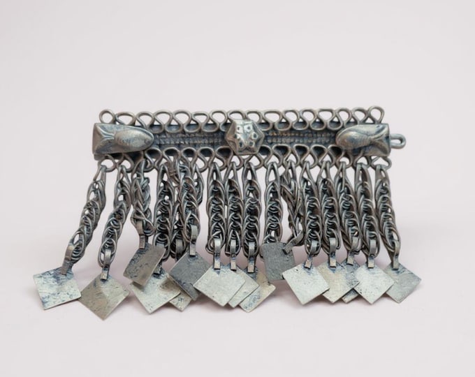 Hair pin- Silver antique hair pin- vintage hair pin- bath and beauty hairpin- hair jewelry- hair accessories- afghan hair pins- barrettes