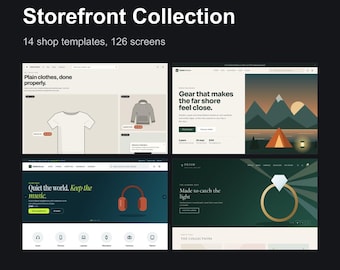 14 HTML-E-Commerce-Shop-Vorlagen | 126 Seiten, Warenkorb, Kasse (Sofort-Download)