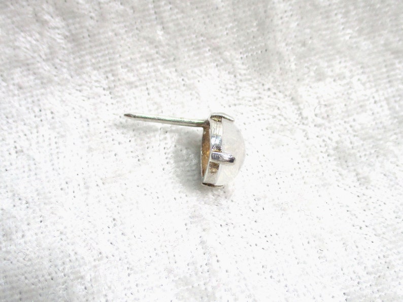 Blue Stone Tie Tack Blue Moonstone Tie Tack 10x8 Moonstone Tie Tack Blue Tie Tack 925 Sterling Silver Setting