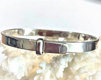 Vintage Silver Bracelet, Buckle Bracelet, Cuff Bracelet, Bangle Bracelet, 925 Sterling Silver Adjustable Jim