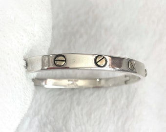 Vintage Silver Bracelet, Buckle Bracelet, Cuff Bracelet, Brass Brads Bracelet, 925 Sterling Silver Adjustable Jim