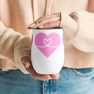 RV Love Heart Wine tumbler