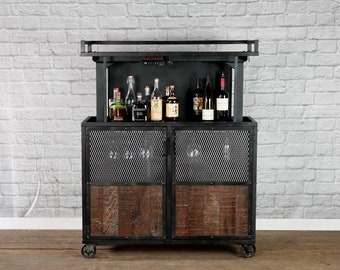 Pop Up Bar Cabinet Etsy