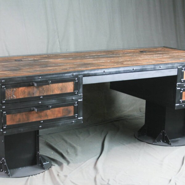 Industrial Desk - Etsy