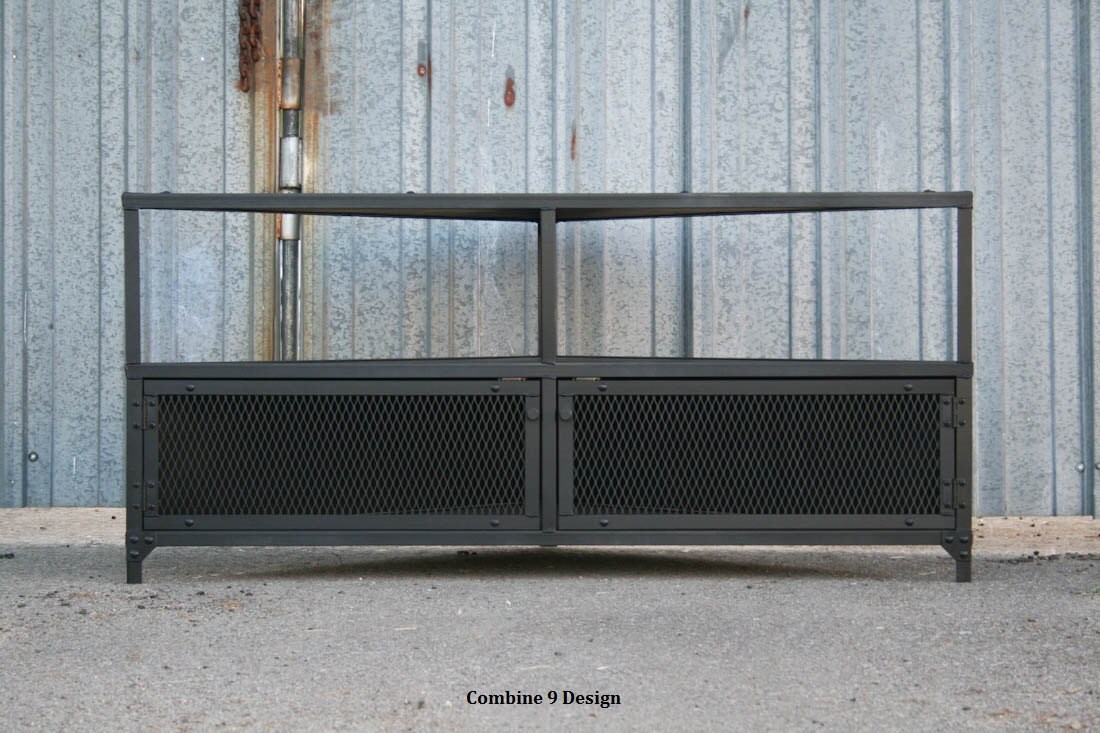 Eckeinheit Eck-TV-Ständer. Vintage industrielle Eckschrank | Etsy